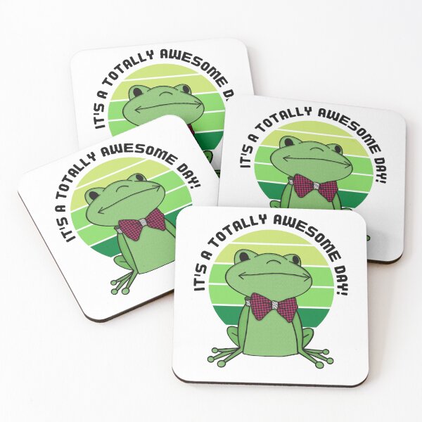 Item preview, Frog Toad Sticker - It's a Totally Awesome Day with white designed and sold by FlippinTurtles.