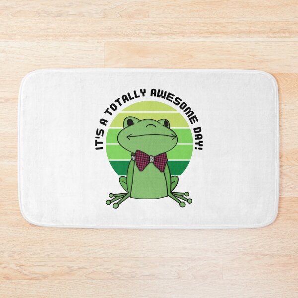 Item preview, Frog Toad Sticker - It's a Totally Awesome Day with white designed and sold by FlippinTurtles.