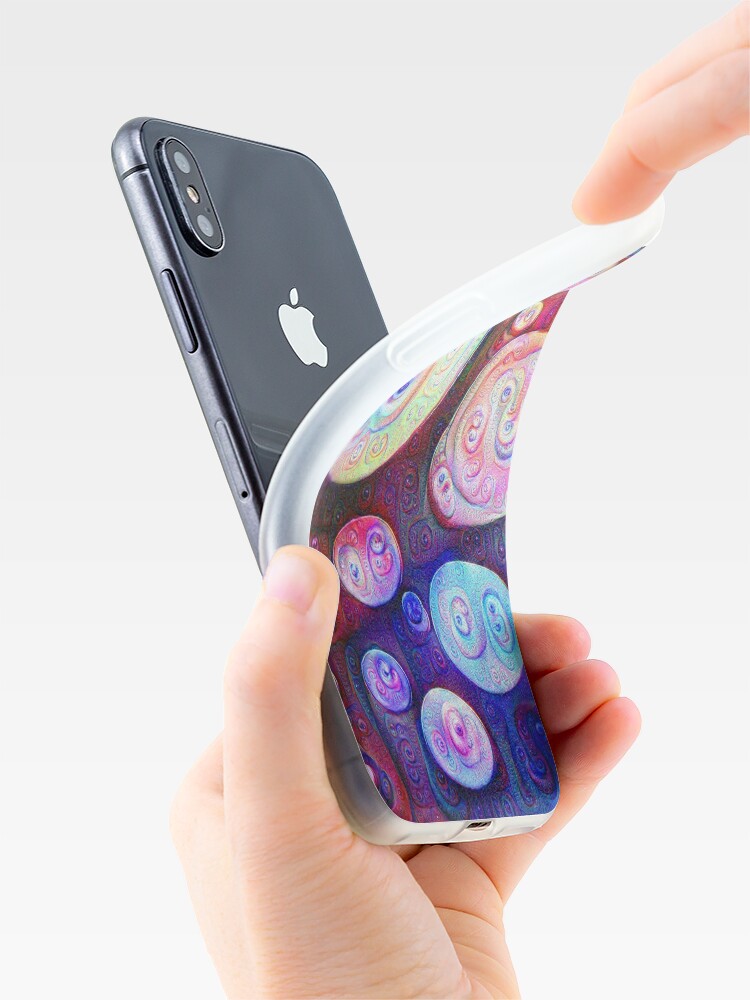Alternate view of #DeepDream bubbles on frozen lake 5x5K v1450615886 iPhone Case & Cover