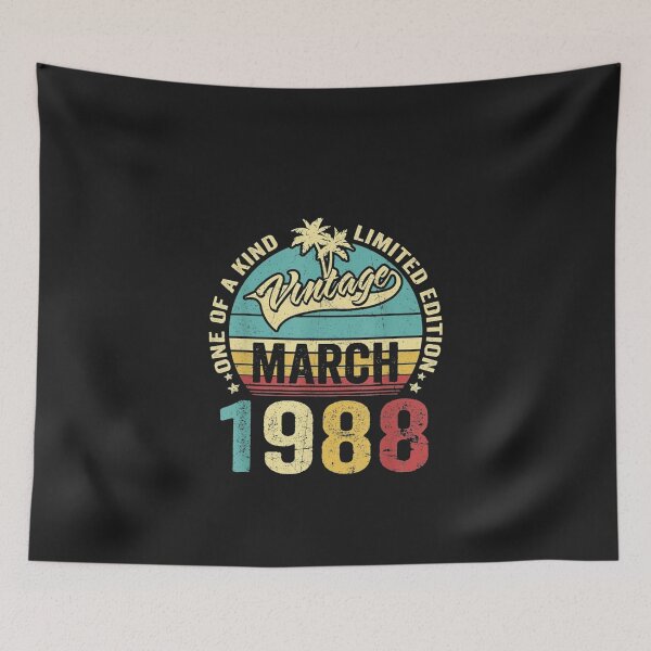 Item preview, 34 Years Old March 1988 Decorations designed and sold by honhieuroido20.