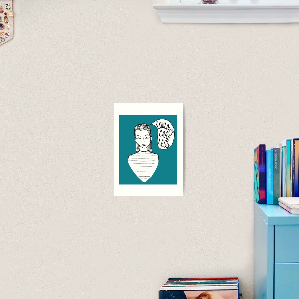 Attitude - Black Art Print