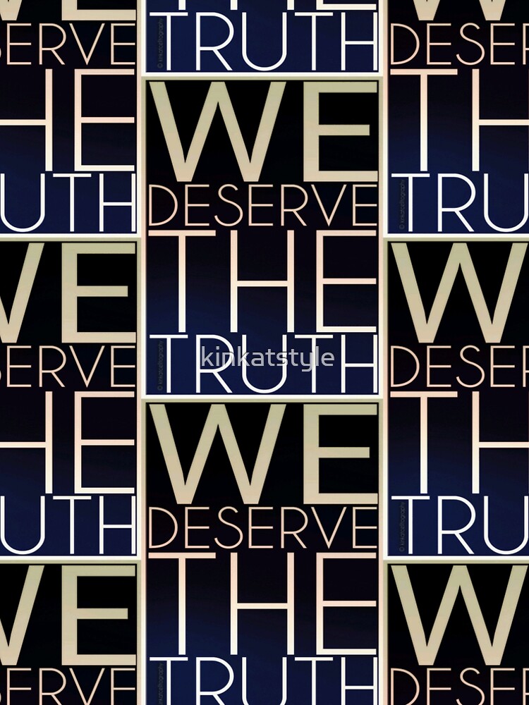 Thumbnail 4 of 4, A-Line Dress, We Deserve The Truth designed and sold by kinkatstyle.