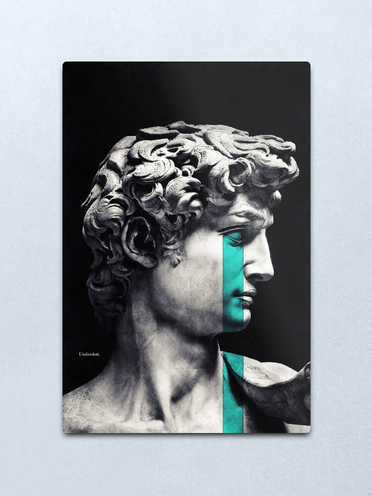 Alternate view of Crying David Metal Print