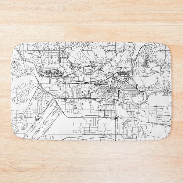 Item preview, Fairfax White Map designed and sold by multiplicitymap.