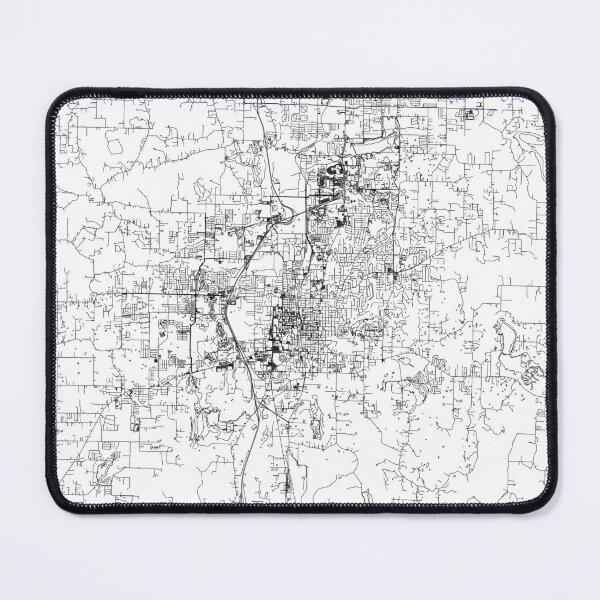 Item preview, Fayetteville White Map designed and sold by multiplicitymap.