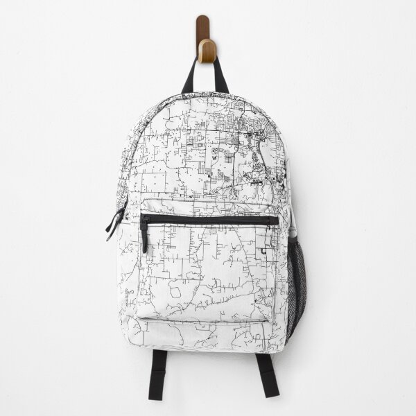 Item preview, Fayetteville White Map designed and sold by multiplicitymap.