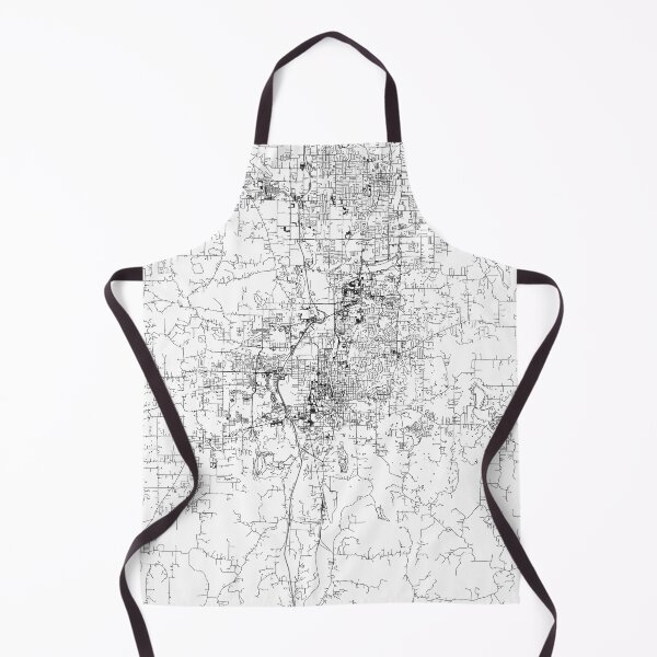 Item preview, Fayetteville White Map designed and sold by multiplicitymap.