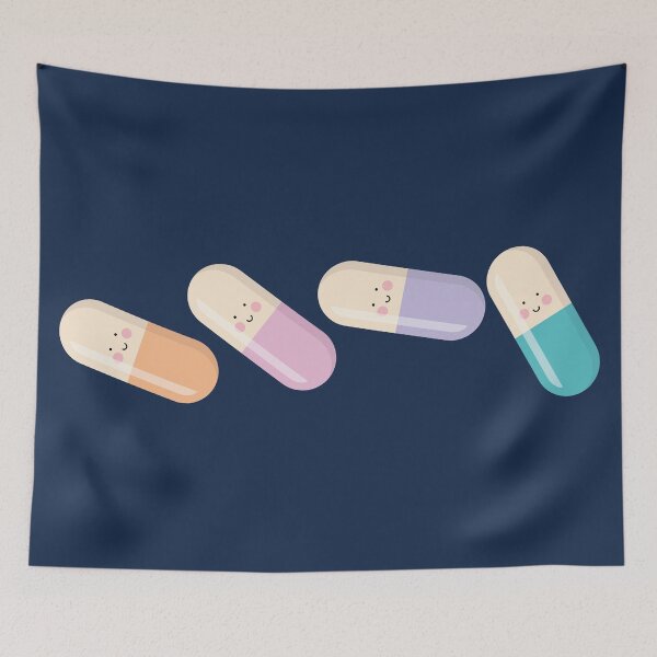 Item preview, Falling cute capsule pills designed and sold by Eenig.