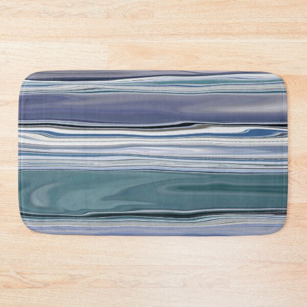 Item preview, Ocean Abstract Horizontal Stripes Beachy Vibes Beach House Décor Art 1 of 20  designed and sold by Beachy.