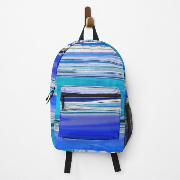Item preview, Ocean Abstract Horizontal Stripes Beachy Vibes Beach House Décor Art 2 of 20 designed and sold by Beachy.