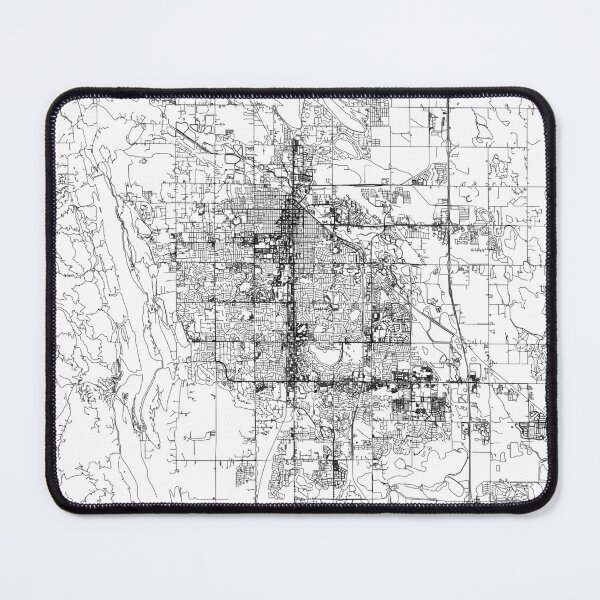 Item preview, Fort Collins White Map designed and sold by multiplicitymap.