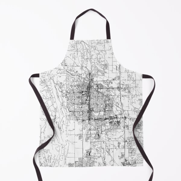 Item preview, Fort Collins White Map designed and sold by multiplicitymap.