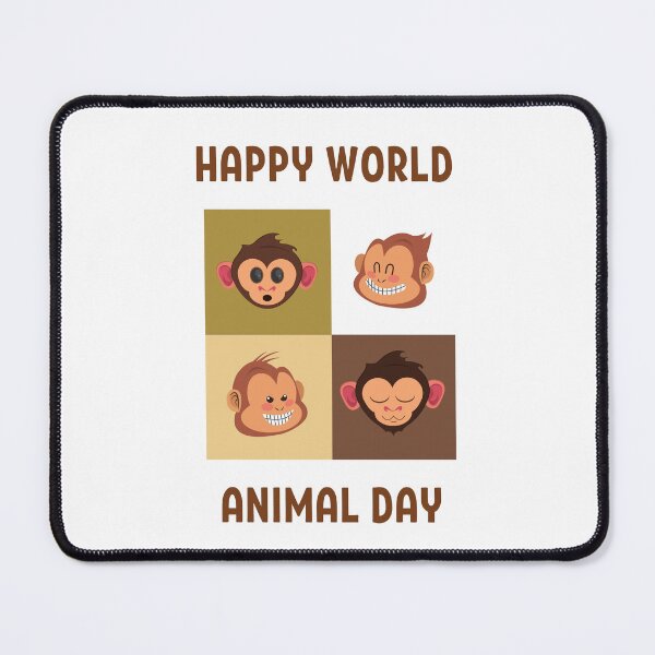 Item preview, Happy World Animal Day designed and sold by coccoPrints.