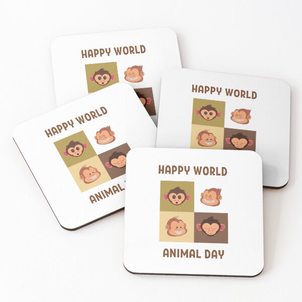 Item preview, Happy World Animal Day designed and sold by coccoPrints.
