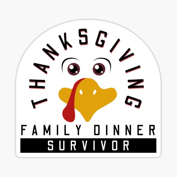 Artikel-Vorschau von Überlebender des Thanksgiving-Familienessens, designt und verkauft von Hic21.