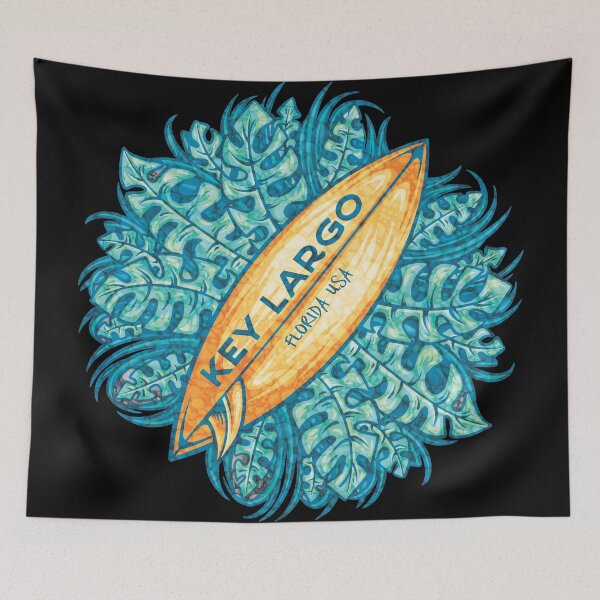 Item preview, Key Largo Tropical Surboard designed and sold by LanikaiBeach.