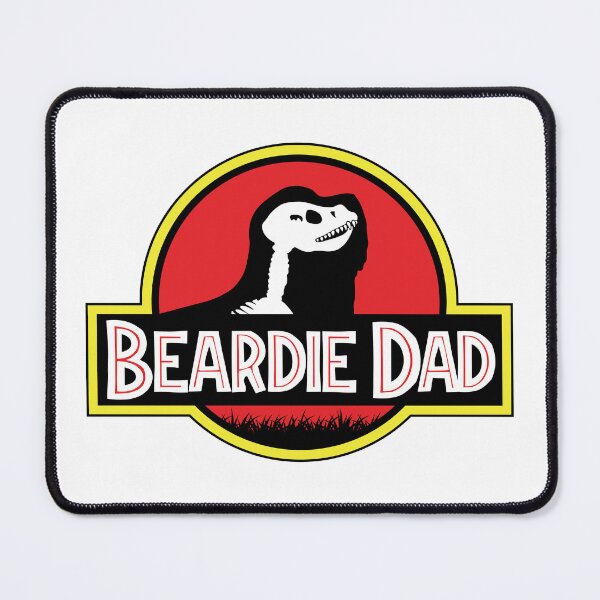 Item preview, (For Bright Background) Jurassic Bearded Collie Dad designed and sold by More Cute Dogs.