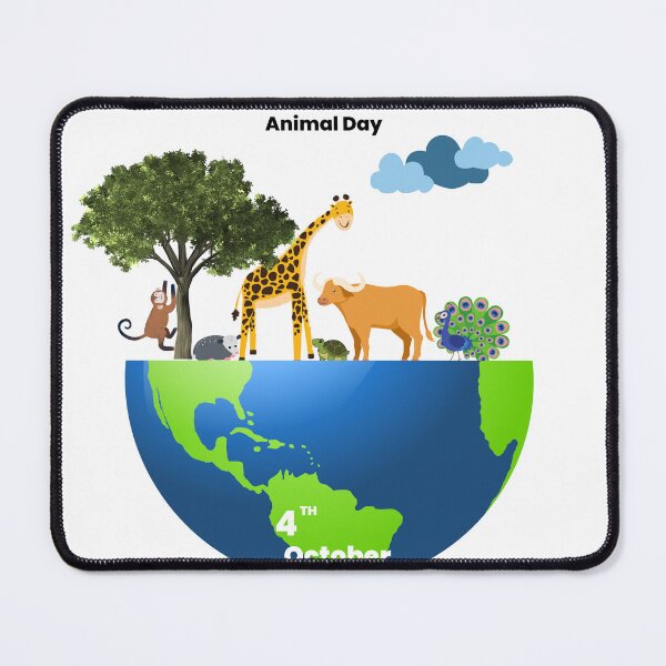 Item preview, Happy World Animal Day designed and sold by coccoPrints.