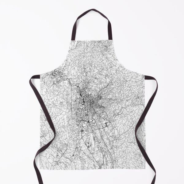 Item preview, Graz White Map designed and sold by multiplicitymap.