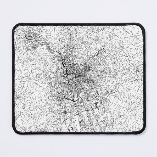 Item preview, Graz White Map designed and sold by multiplicitymap.