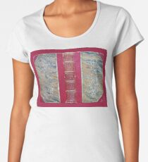 Antikes Buchcover Premium Rundhals-Shirt