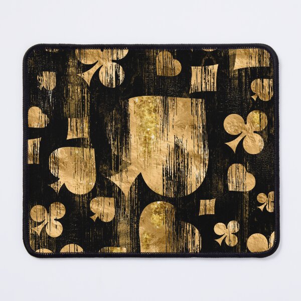 Item preview, Card Suit Symbols - Black And Gold designed and sold by k9printart.