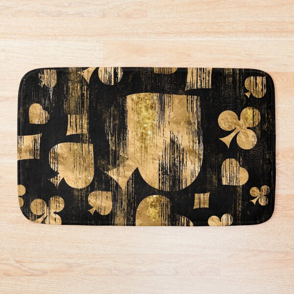 Item preview, Card Suit Symbols - Black And Gold designed and sold by k9printart.