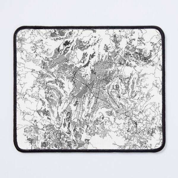 Item preview, Guatemala City White Map designed and sold by multiplicitymap.