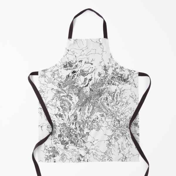 Item preview, Guatemala City White Map designed and sold by multiplicitymap.