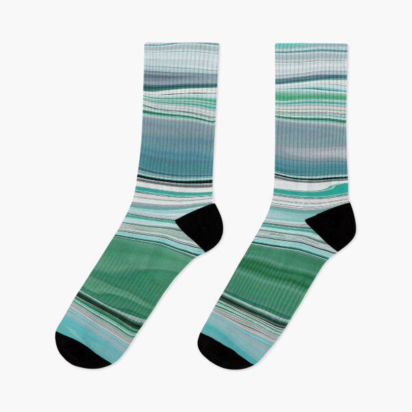 Item preview, Ocean Abstract Horizontal Stripes Beachy Vibes Beach House Décor Art 4 of 20  designed and sold by Beachy.