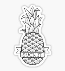 Psych Suck It Pineapple Sticker