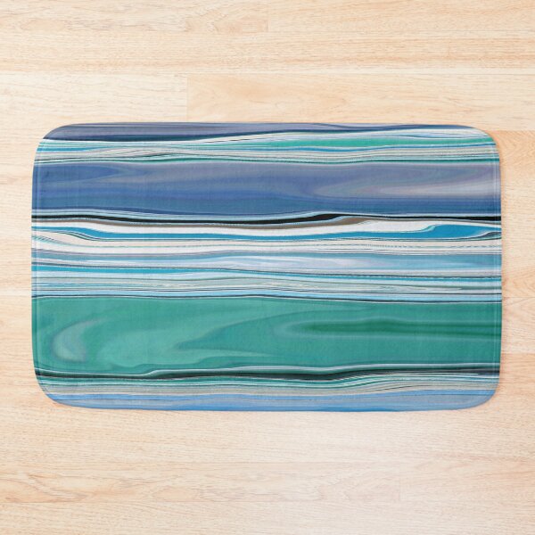 Item preview, Ocean Abstract Horizontal Stripes Beachy Vibes Beach House Décor Art 5 of 20  designed and sold by Beachy.