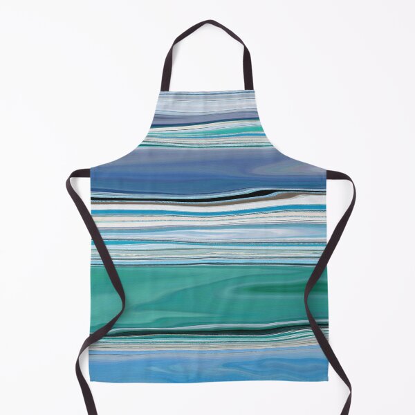 Item preview, Ocean Abstract Horizontal Stripes Beachy Vibes Beach House Décor Art 5 of 20 designed and sold by Beachy.