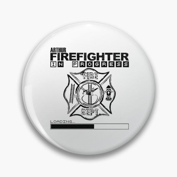 Item preview, Arthur | FIREFIGHTER in Progress | Future Firefighter | Black Text designed and sold by Loving-school.