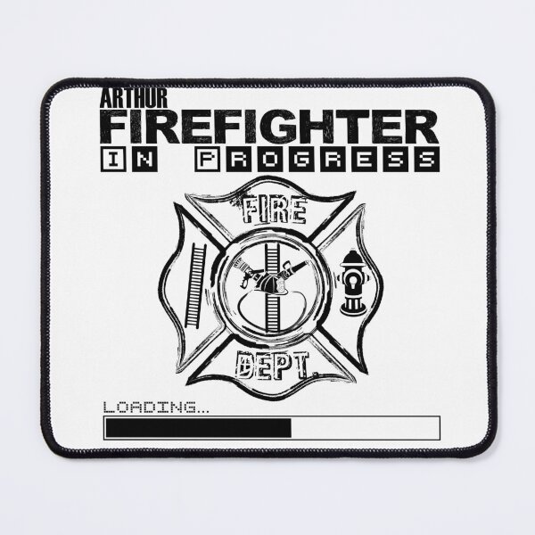 Item preview, Arthur | FIREFIGHTER in Progress | Future Firefighter | Black Text designed and sold by Loving-school.