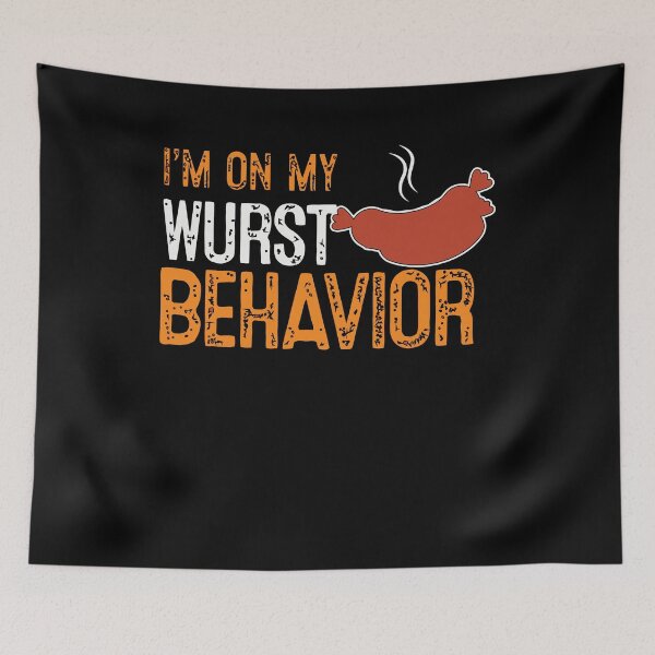 Item preview,   I'm On My Wurst Behavior Shirt Funny German Oktoberfest designed and sold by artzaka.
