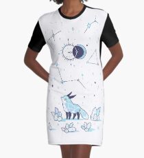 Arktische Nächte T-Shirt Kleid