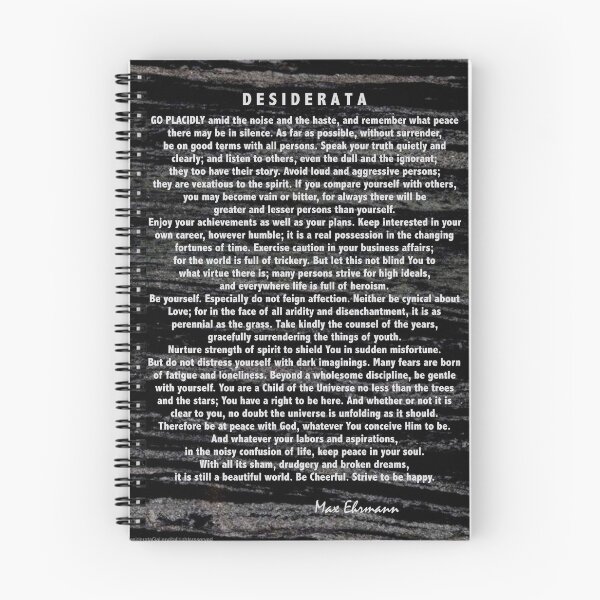 Item preview, Desiderata Poem silver etched on Black Marble designed and sold by Desiderata4u.