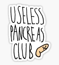 useless pancreas club Sticker