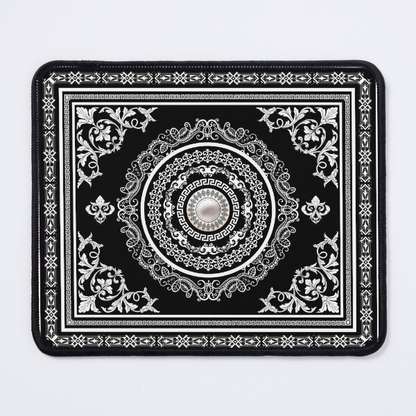 Item preview, Ornate Baroque White Black Greek Key Border designed and sold by Yiorgos Designs.