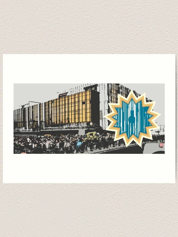 Alternate view of A star in Berlin Art Print