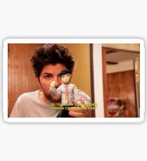ben wyatt quote Sticker