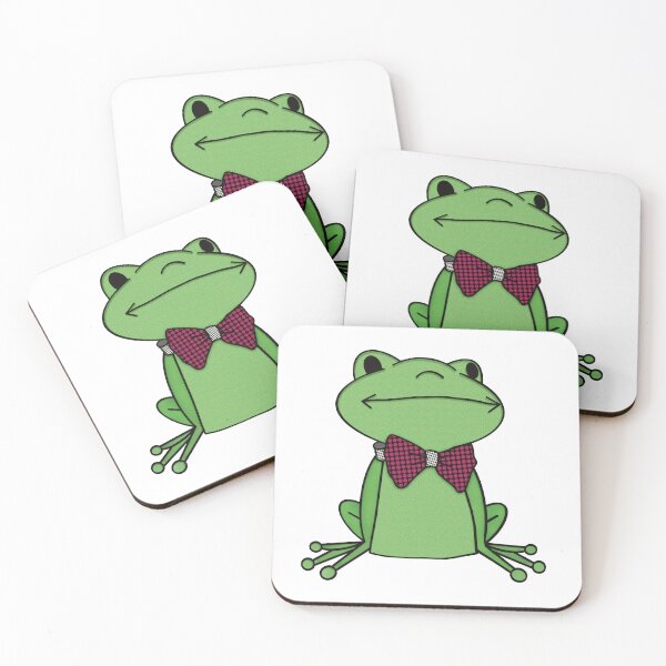 Item preview,  Frog Stickers - Happy Frog wearing Polka Dot Bow Tie designed and sold by FlippinTurtles.