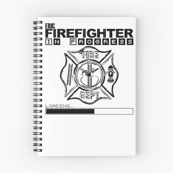 Item preview, Eric | FIREFIGHTER in Progress | Future Firefighter | Black Text designed and sold by Loving-school.