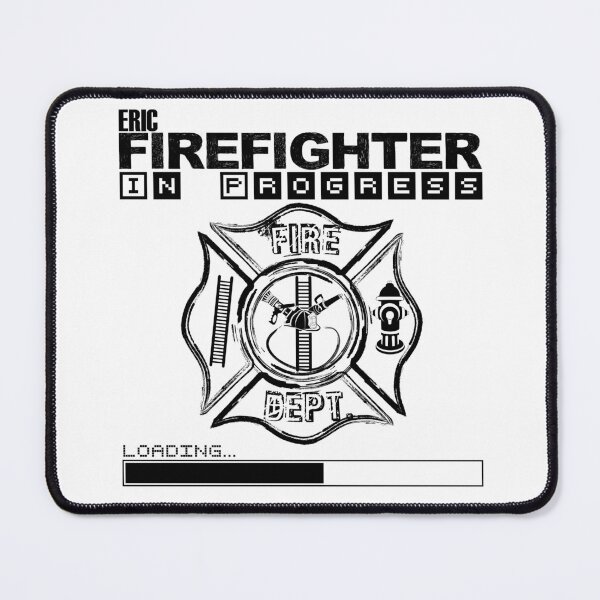 Item preview, Eric | FIREFIGHTER in Progress | Future Firefighter | Black Text designed and sold by Loving-school.
