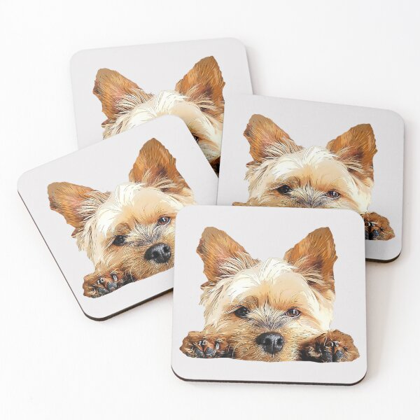 Item preview, Yorkie Cuteness - Yorkshire Terrier Puppy Dog Paws designed and sold by ElegantCat.