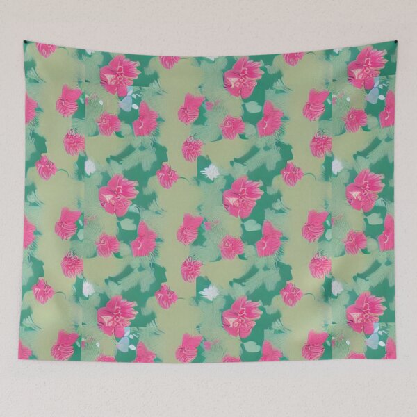 Item preview, AI flower on pond pattern designed and sold by Music-design-22.