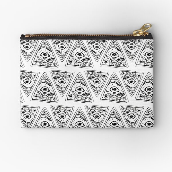 Wobbly Illuminati Eye Zipper Pouch