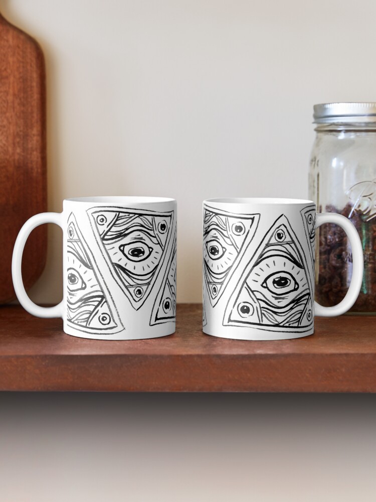 Alternate view of Wobbly Illuminati Eye Mug