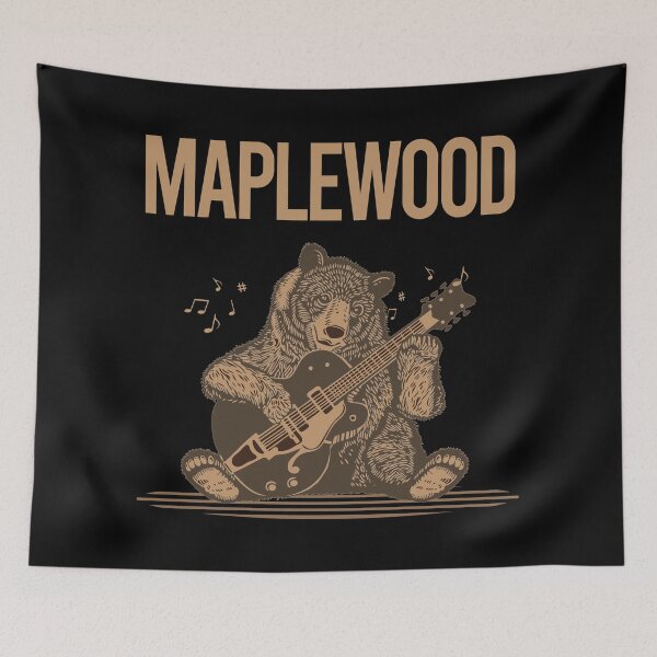 Item preview, Bear With Guitar Maplewood designed and sold by BloodMoneyTwit.